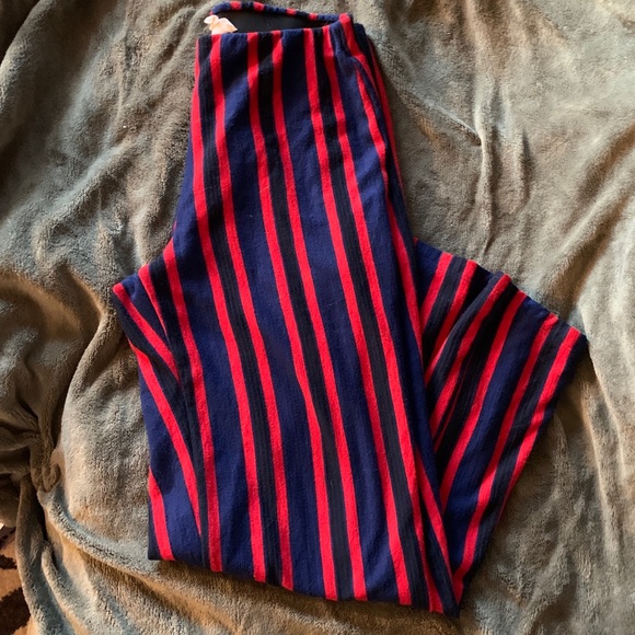 Silence and Noise Red and Blue stretch Ankle Pant - Picture 9 of 9